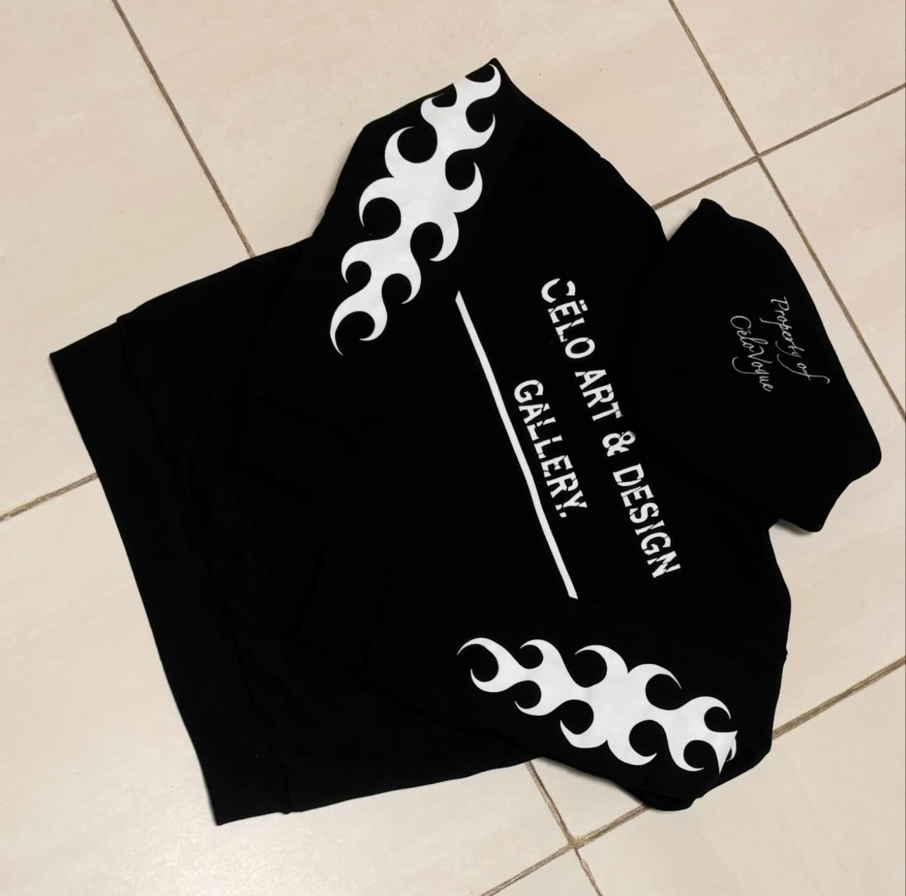 CĒLO GALLERY PIECE No.01 Flame Sleeve Hoodie